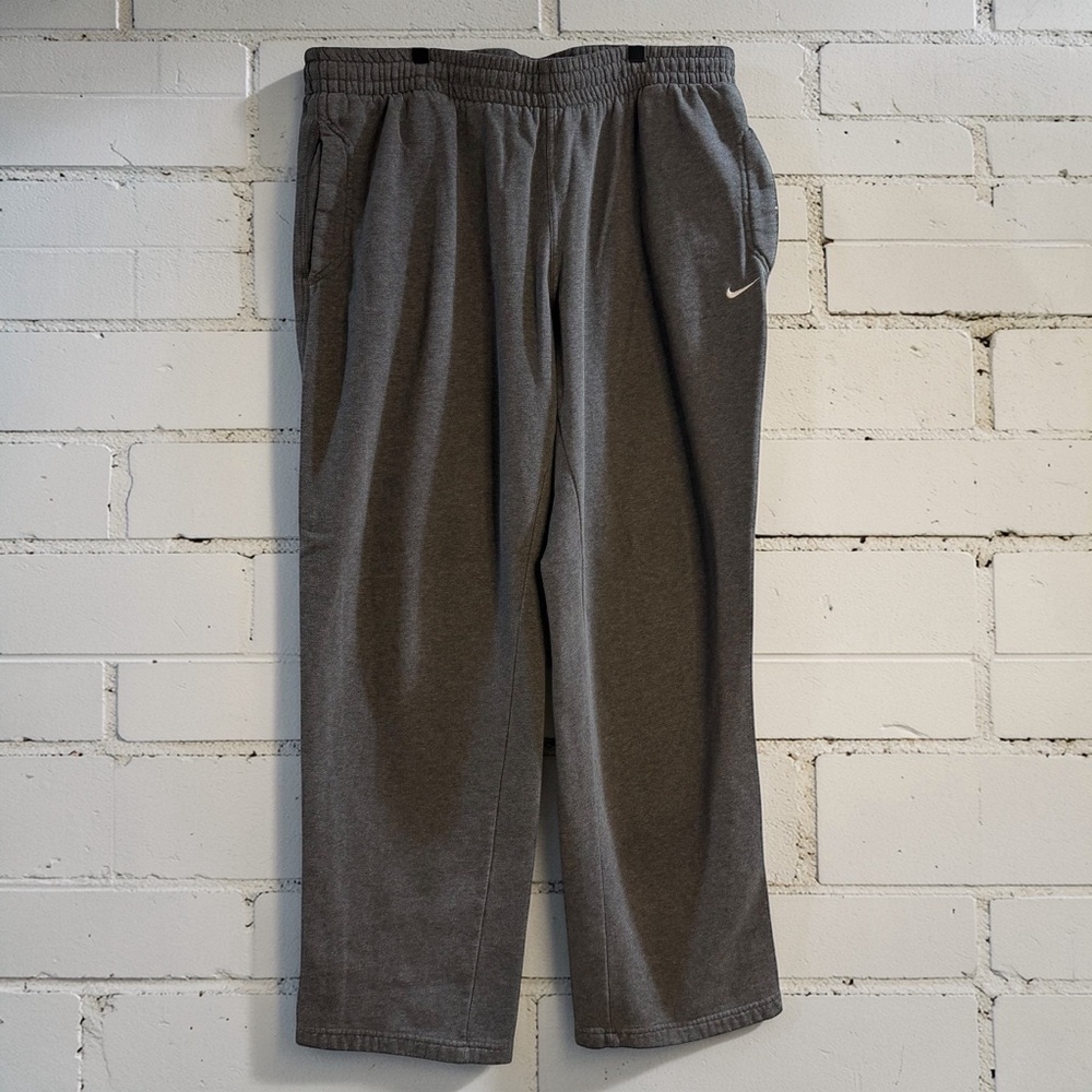 Nike Fleece Sweatpants Gray Athletic Jogger Lounge Pants XL